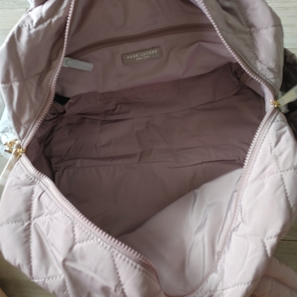 Marc Jacobs Weekender Nylon Quilted Large Duffle Satchel Crossbody Bag - Picture 4 of 16